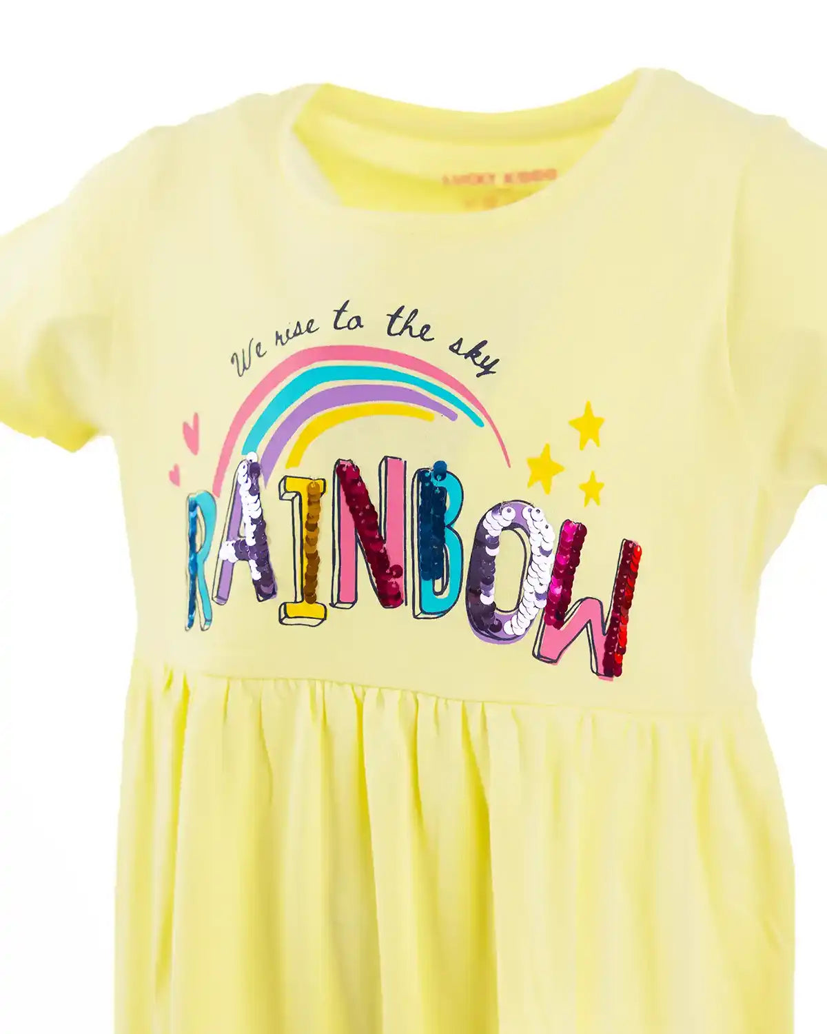 Dívčí Šaty Yellow Rainbow