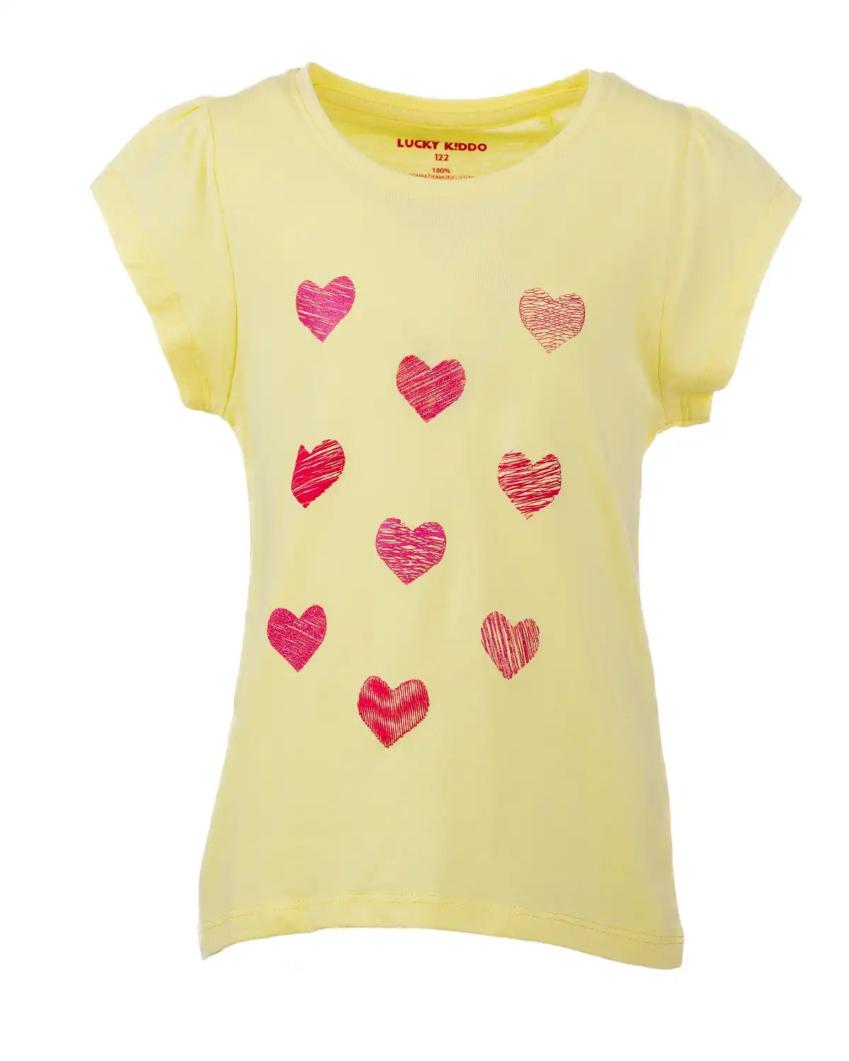 Dívčí Tričko Yellow Hearts