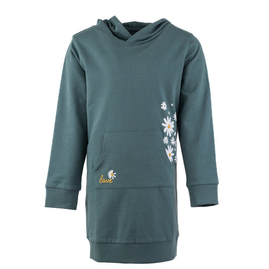 Dlouhý dívčí svetr s kapucí Daisy Delight