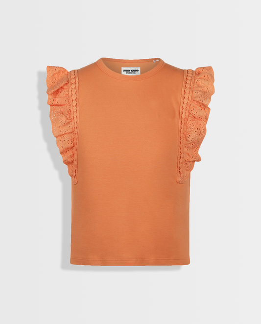 Orange Glow | Dívčí tričko s krátkými rukávy