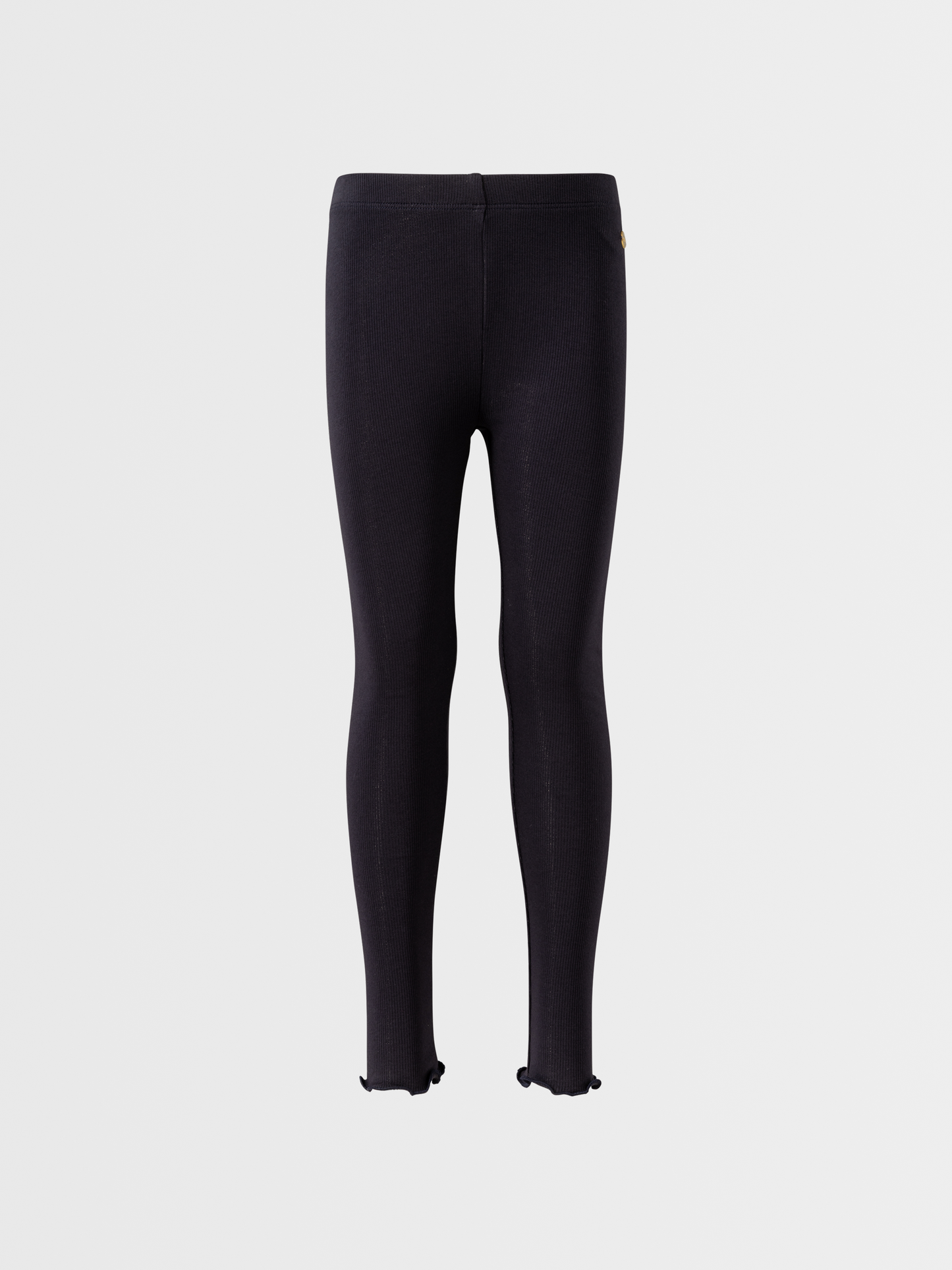 Galaxy Black | Dívčí legíny z rebrasto strukturo