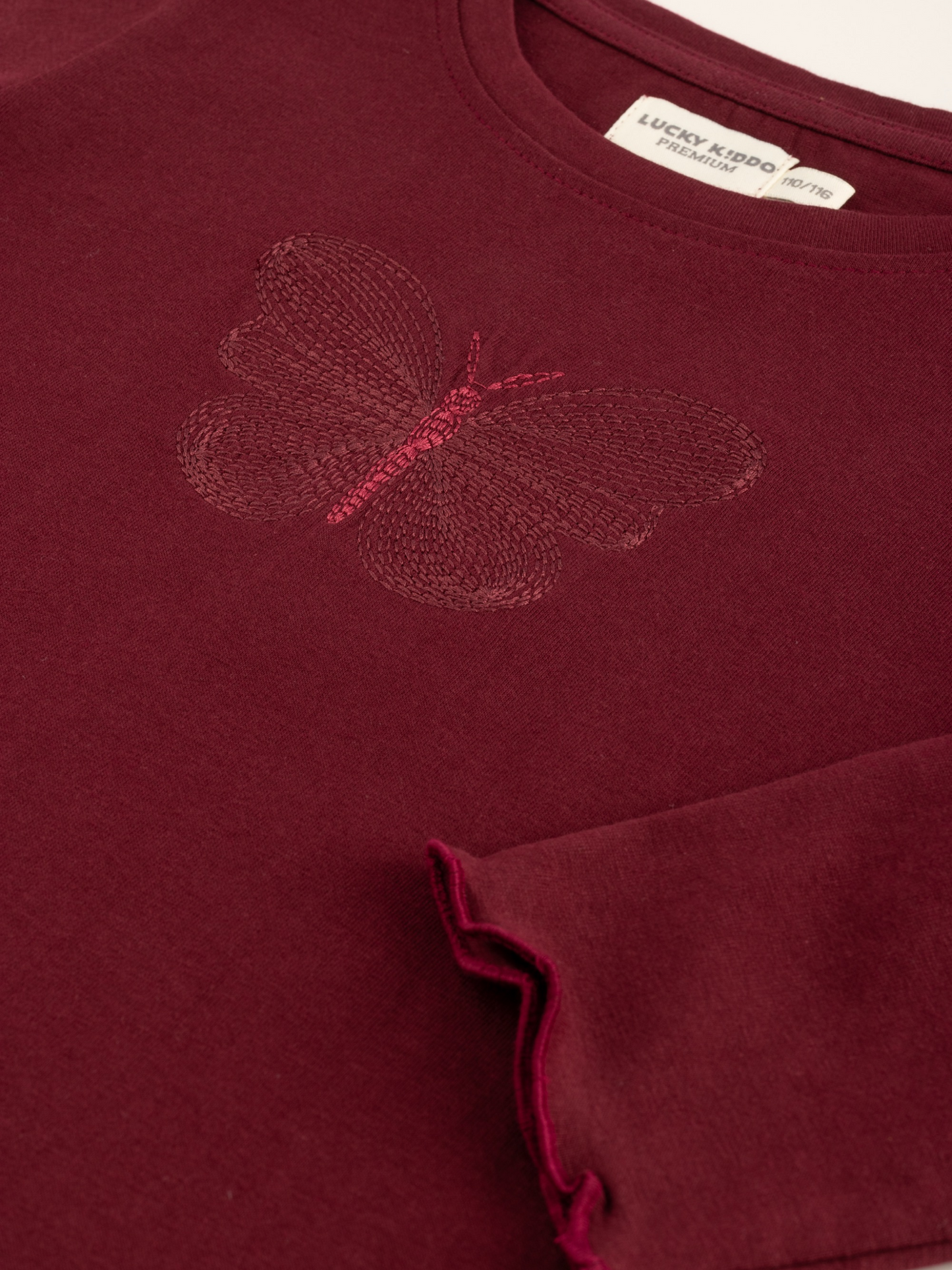 Butterfly Joy | Dívčí triko s dlouhými rukávy