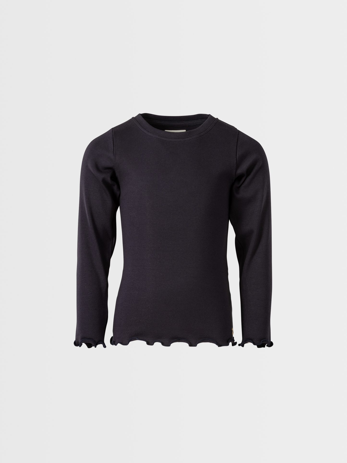 Galaxy Black | Dívčí triko s dlouhými rukávy in rebrasto strukturo