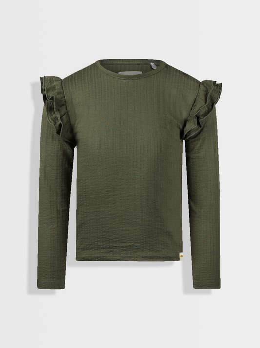 Forest Green | Dívčí triko s dlouhými rukávy