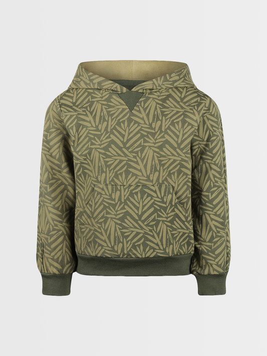 Forest Green | Chlapecký pulover s kapuco