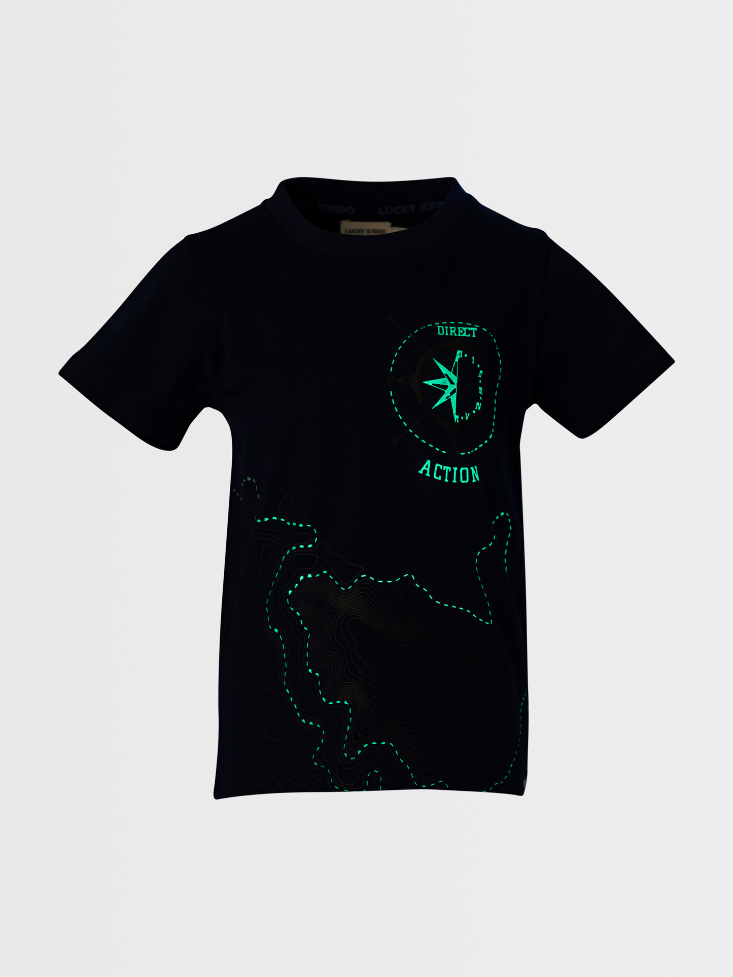 Magic Compass | Chlapecké triko s krátkými rukávy Glow in the dark