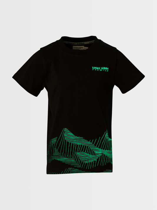 Magic Mountains | Chlapecké triko s krátkými rukávy Glow in the dark