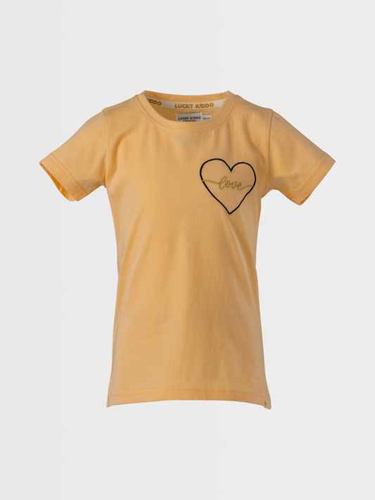 Heart Love | Dívčí triko s krátkými rukávy