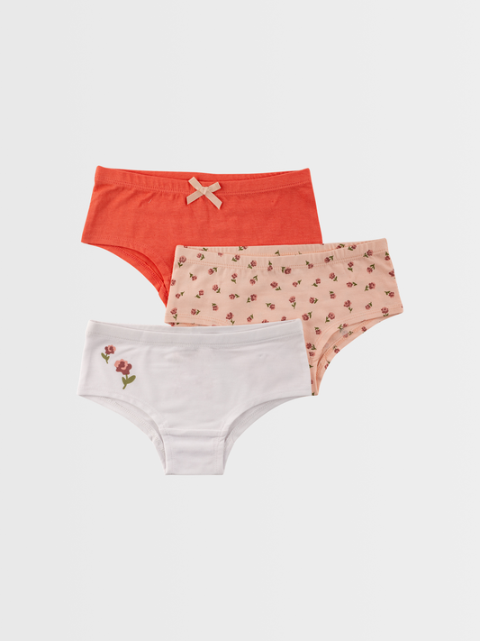 Kytičky | Dívčí hipster kalhotky (3 ks)