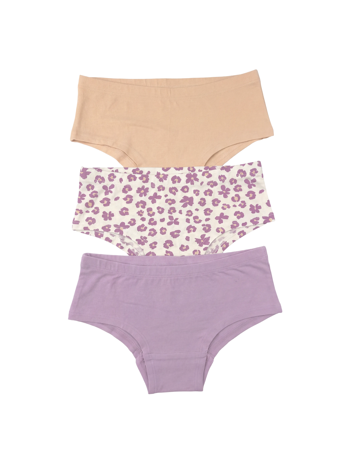 Lilac Flowers | Dívčí kalhotky hipster (3x)