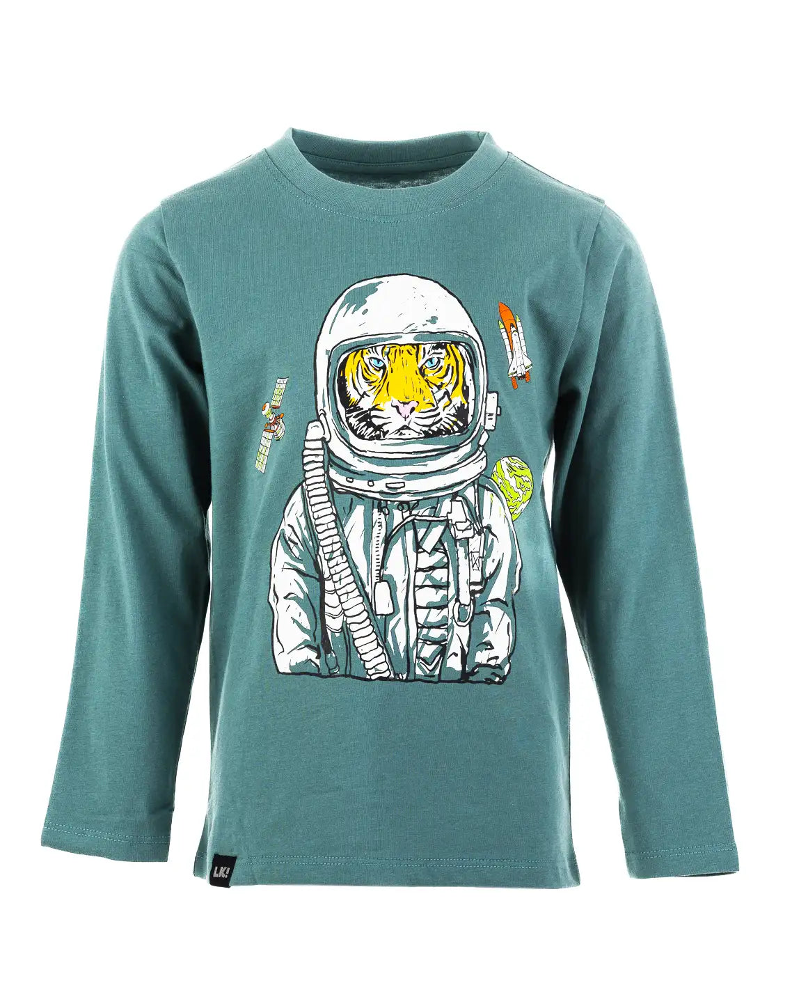 Chlapecké tričko s dlouhým rukávem Space Tiger