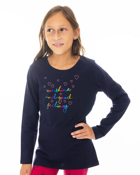 Dívčí tričko s dlouhým rukávem Sunshine Feelings