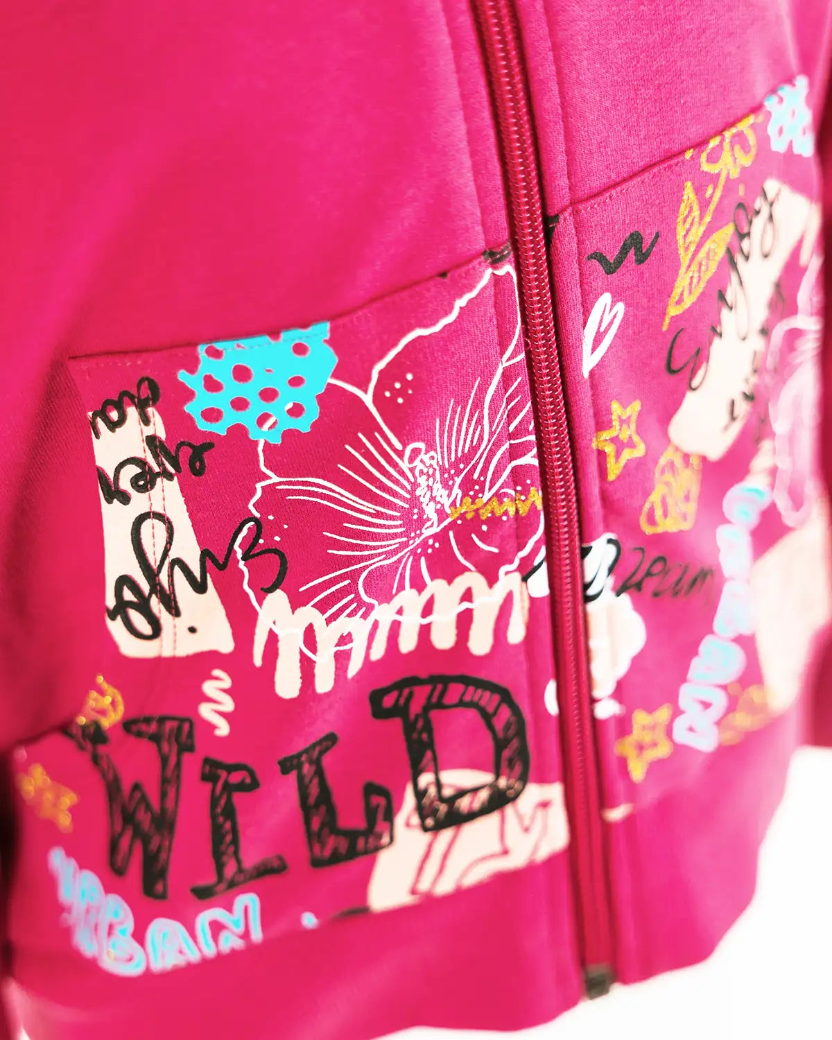 Dívčí mikina na zip Wild