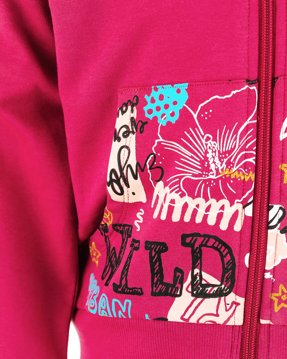 Dívčí mikina na zip Wild