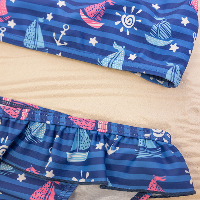 Dívčí sada plavek Sailboats