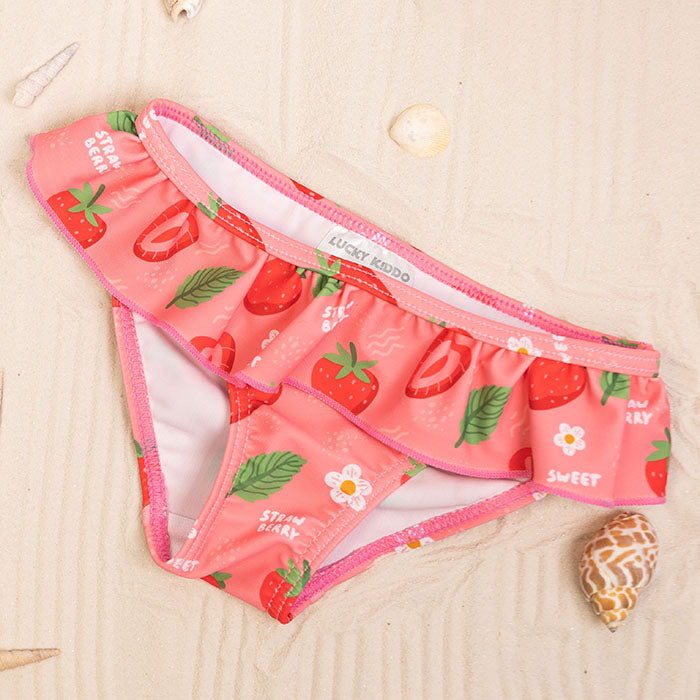 Dívčí spodní díl plavek Strawberries