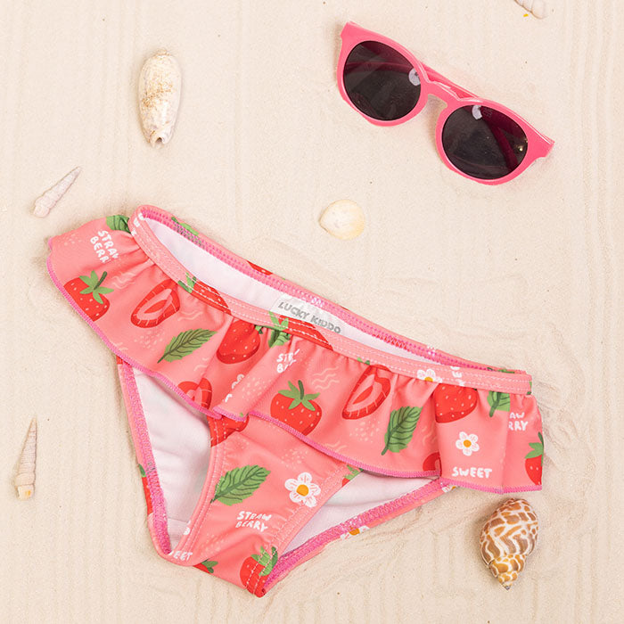 Dívčí spodní díl plavek Strawberries