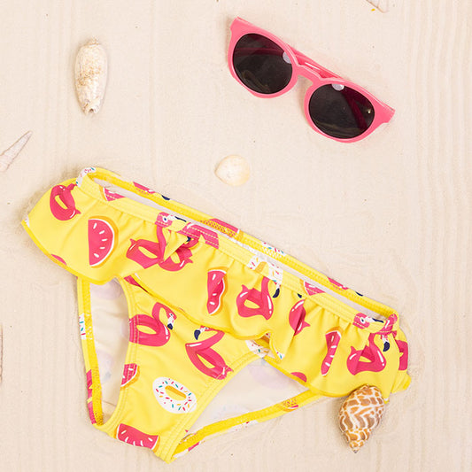 Dívčí spodní díl plavek Flamingos