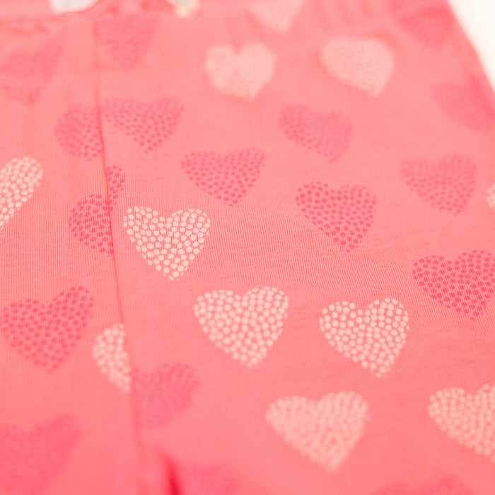 Dívčí krátké legíny Pink Love