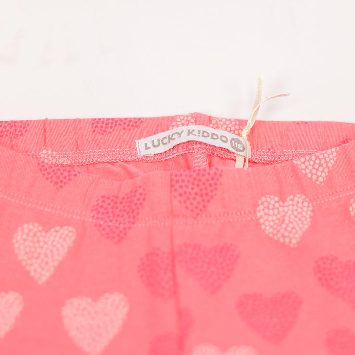 Dívčí krátké legíny Pink Love