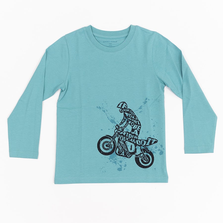 Chlapecké tričko s dlouhým rukávem Motorcycle