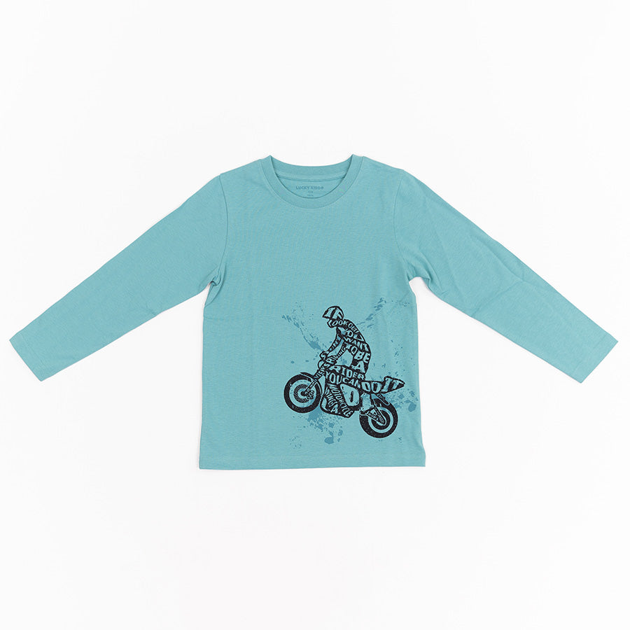 Chlapecké tričko s dlouhým rukávem Motorcycle