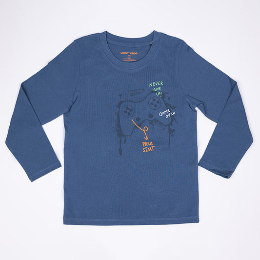Chlapecké tričko s dlouhým rukávem Never Give Up