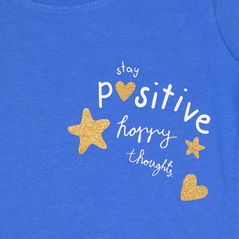 Dívčí tričko s dlouhým rukávem Positive