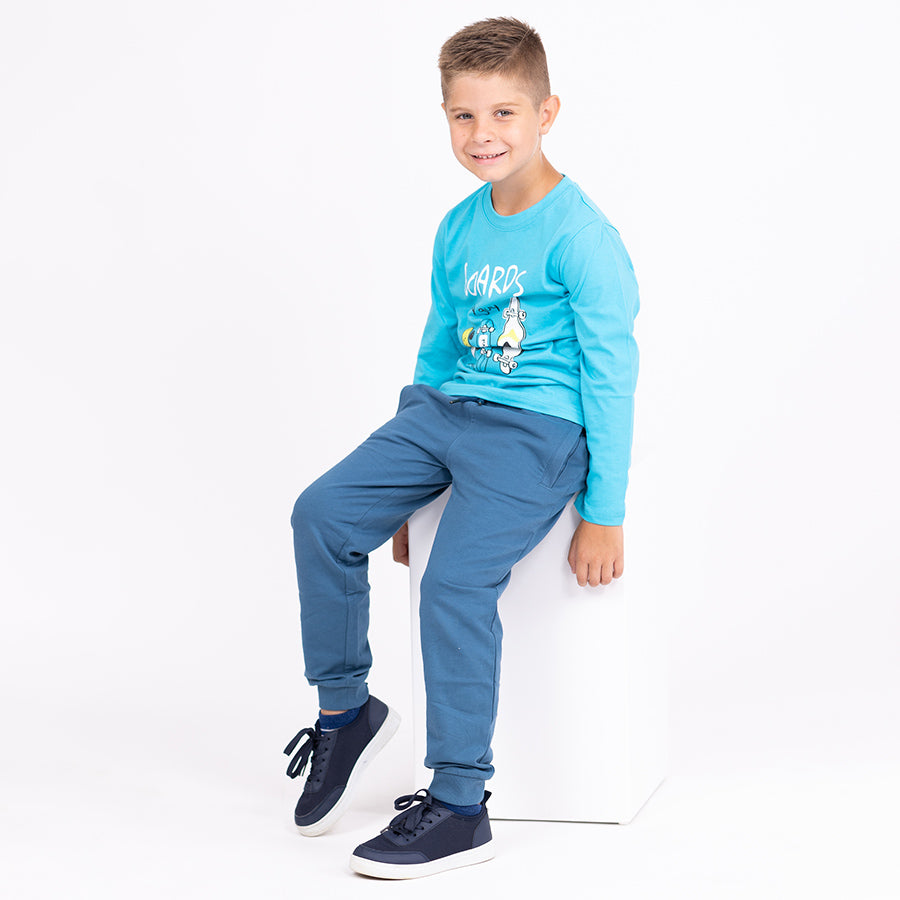 Chlapecké tepláky Jeans blue