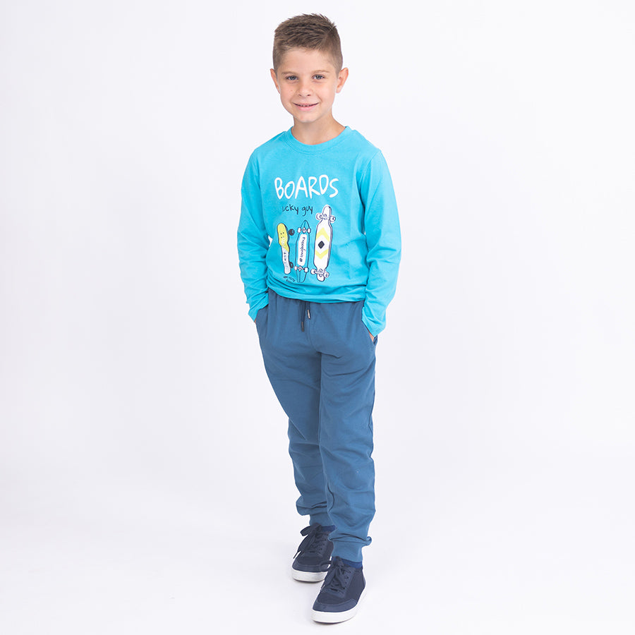 Chlapecké tepláky Jeans blue