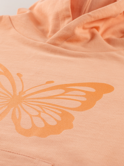 Coral Butterfly | Mikina s kapucí