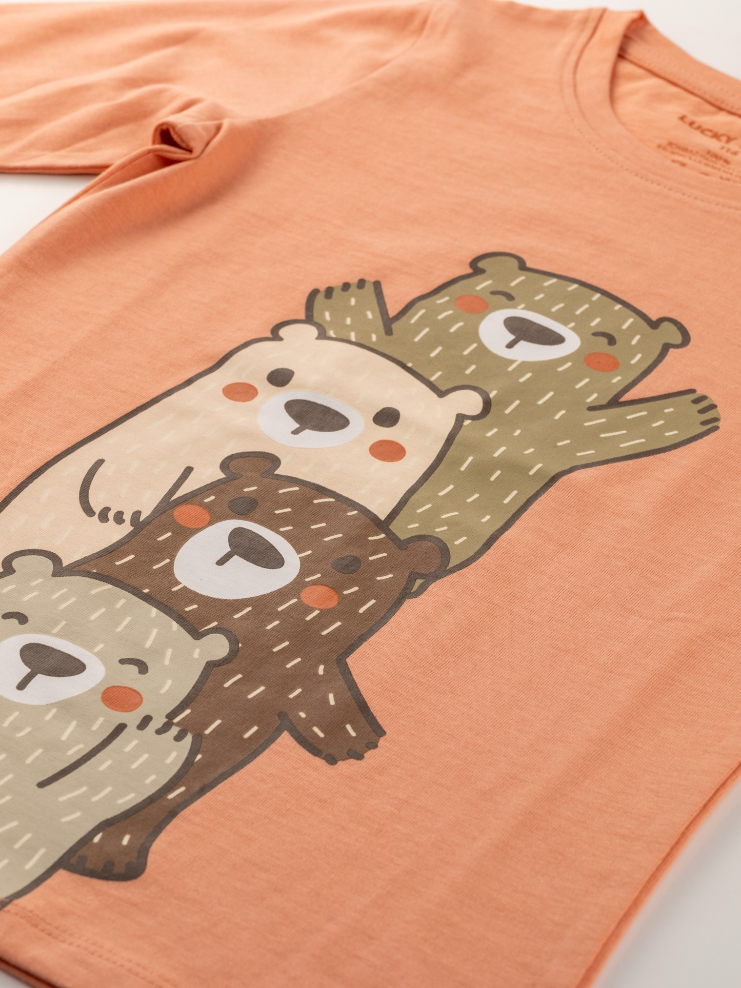 Happy Bears | Dívčí triko s dlouhými rukávy