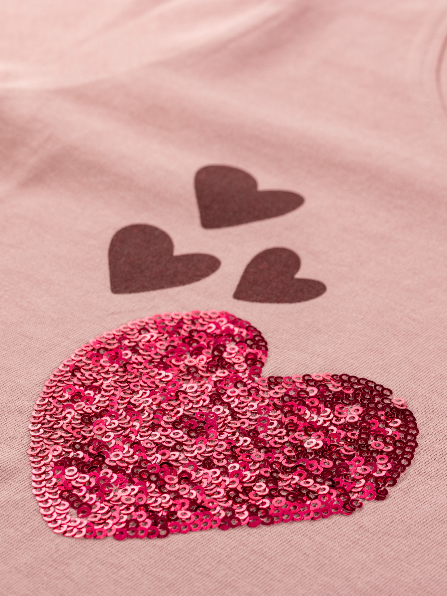 Shiny Hearts | Dívčí tunika s dlouhými rukávy