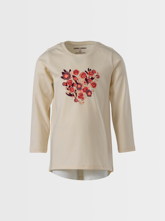 Autumn Heart | Dívčí tunika s dlouhými rukávy