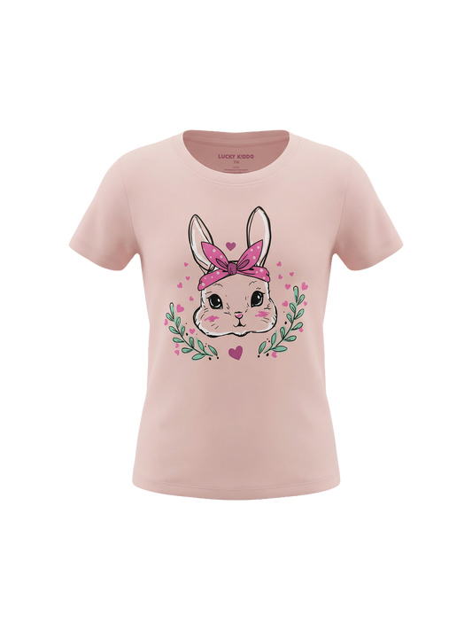 Fluffy Friend | Dívčí tričko s krátkými rukávy