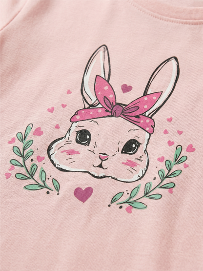 Fluffy Friend | Dívčí tričko s krátkými rukávy