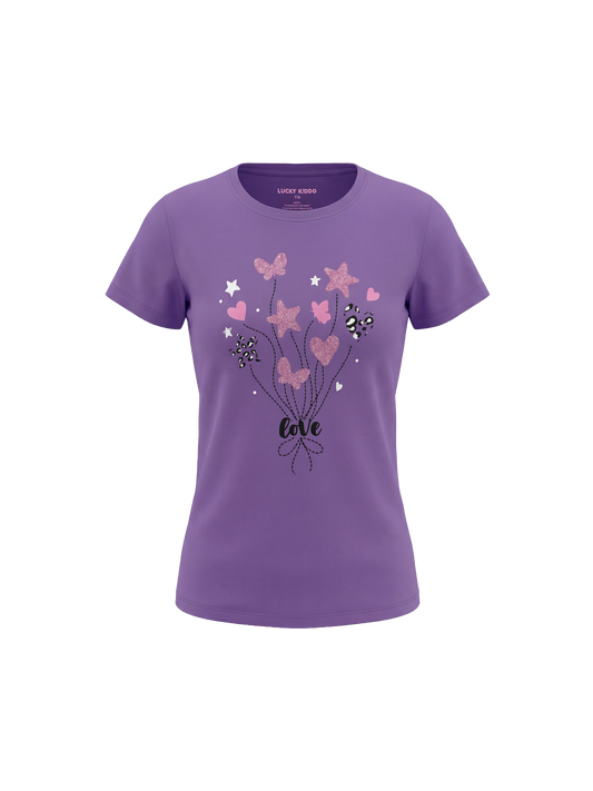 Love Balloon Bouquet | Dívčí tričko s krátkými rukávy