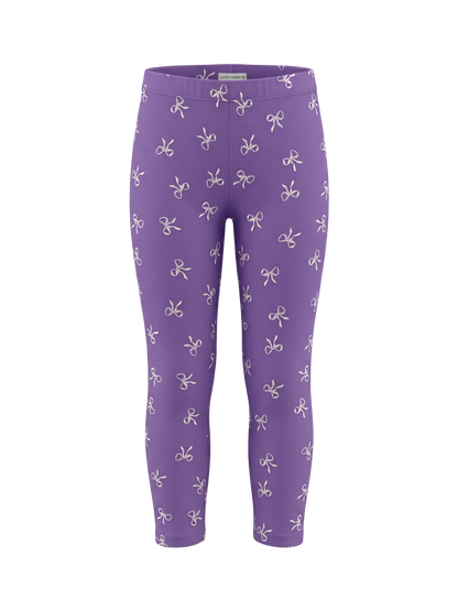 Purple Bow Magic | Dívčí legíny