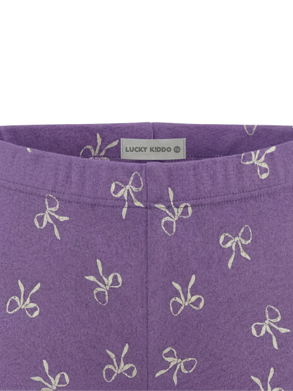 Purple Bow Magic | Dívčí legíny