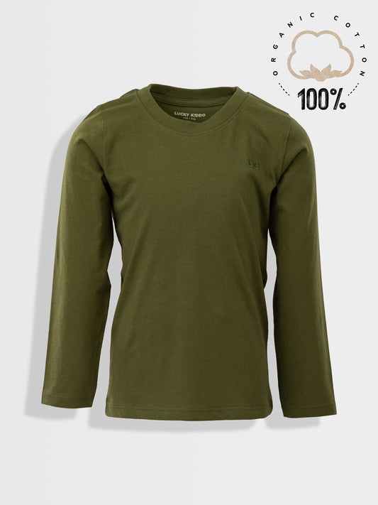 Organické Tričko tmavě zelené LK