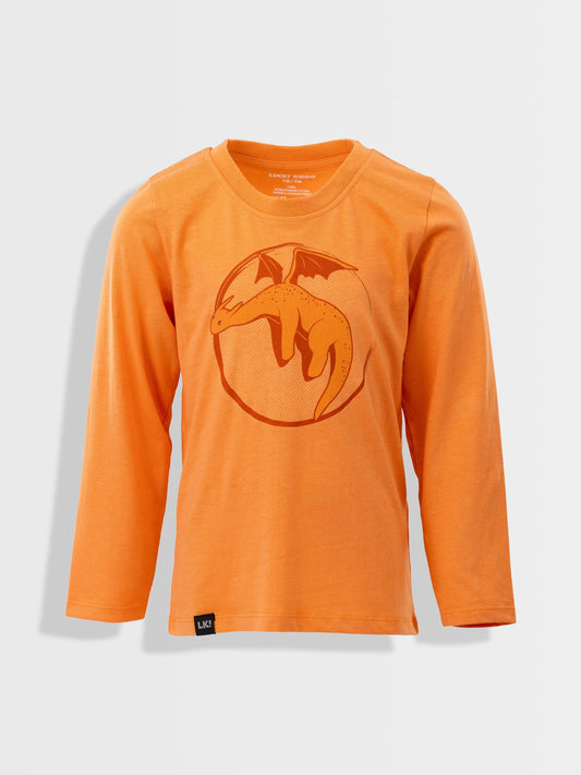 Tričko bavlna tan létající dino