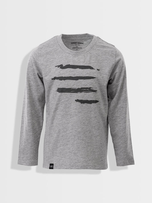 Tričko šedý dráp škrábanec