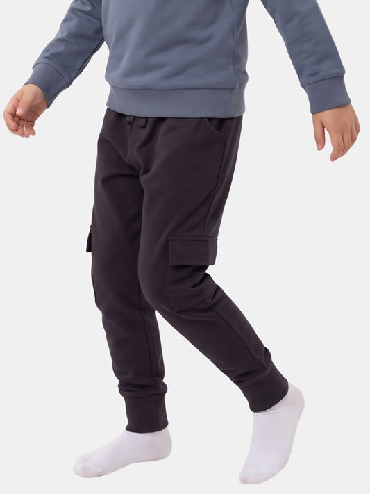 Ebony Grey | Chlapecké cargo tepláky
