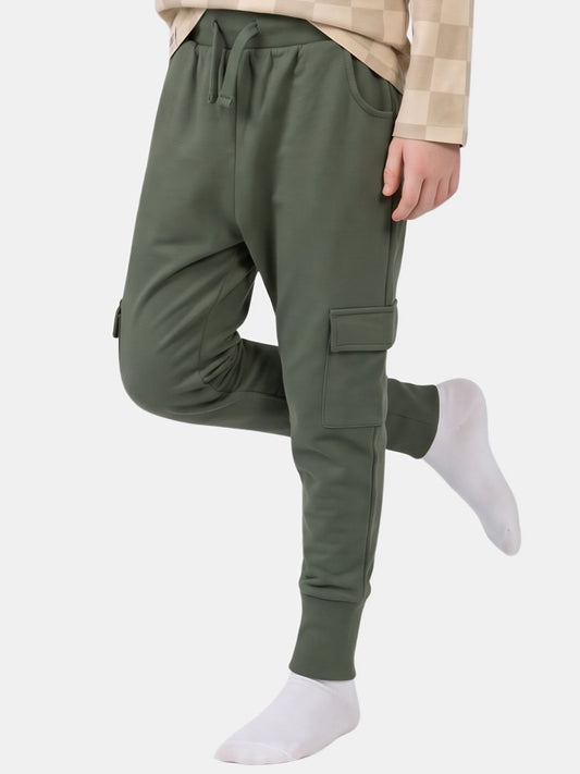 Dusty Green | Chlapecké cargo tepláky