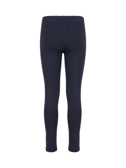 Solid Black | Dívčí legíny - klasický střih