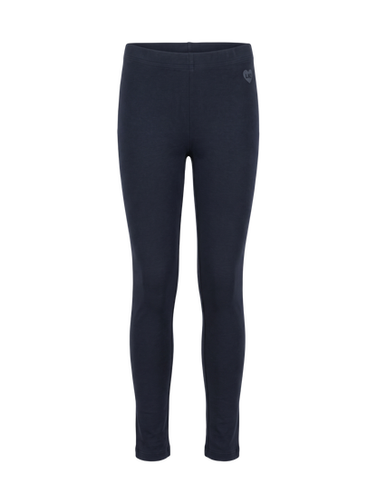 Solid Black | Dívčí legíny - klasický střih