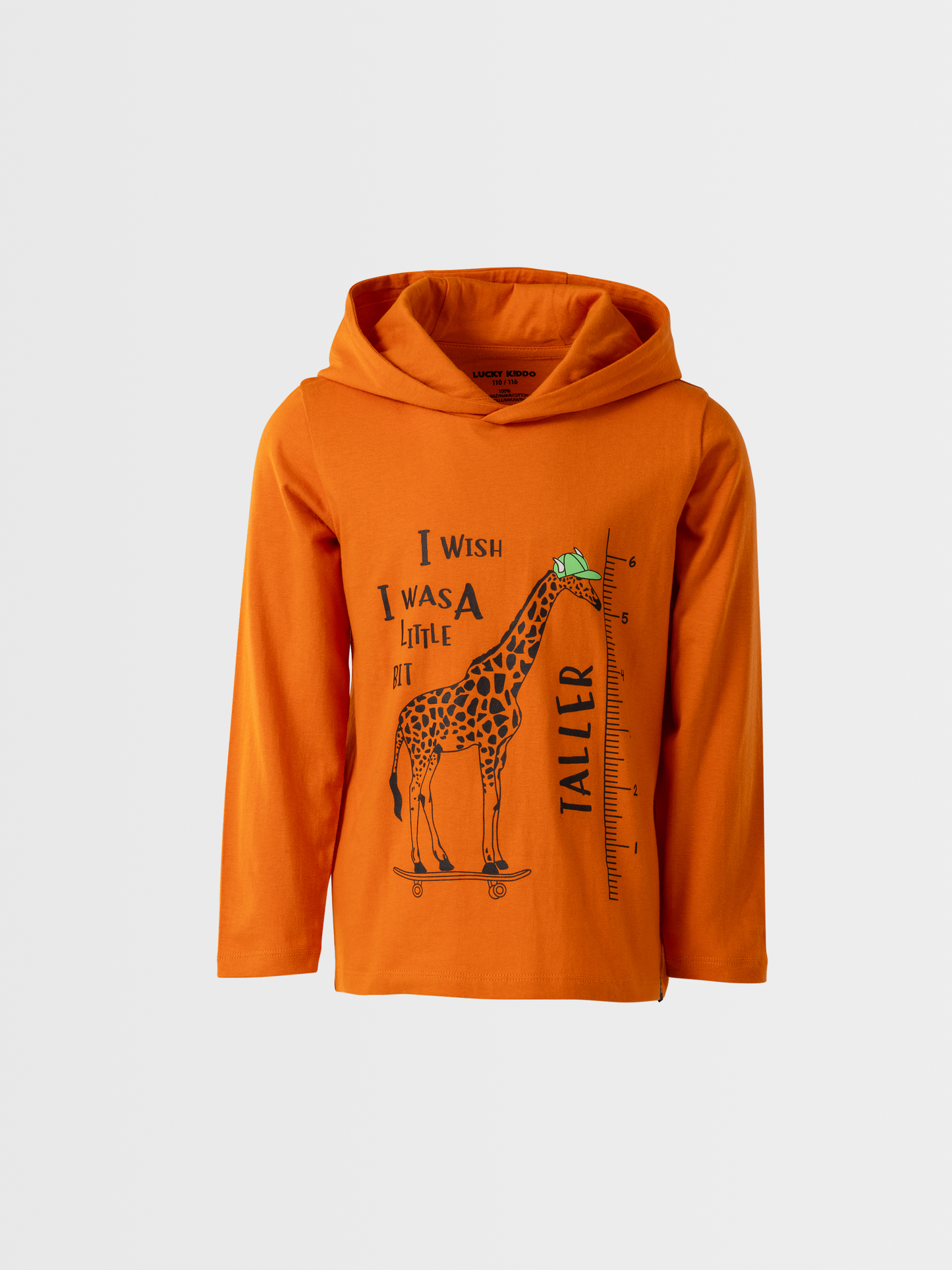 Giraffe Fun | Chlapecké triko s dlouhými rukávy in kapuco