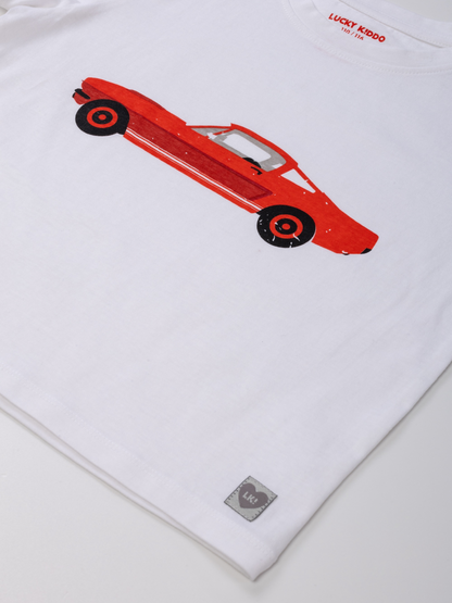 Red Car | Dívčí triko s krátkými rukávy