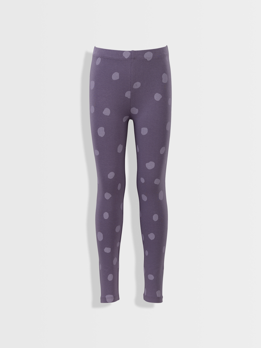 Purple Ash Dots | Dívčí legíny