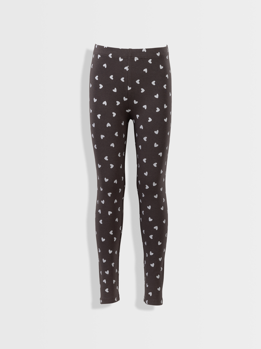 Paris Grey Hearts | Dívčí legíny